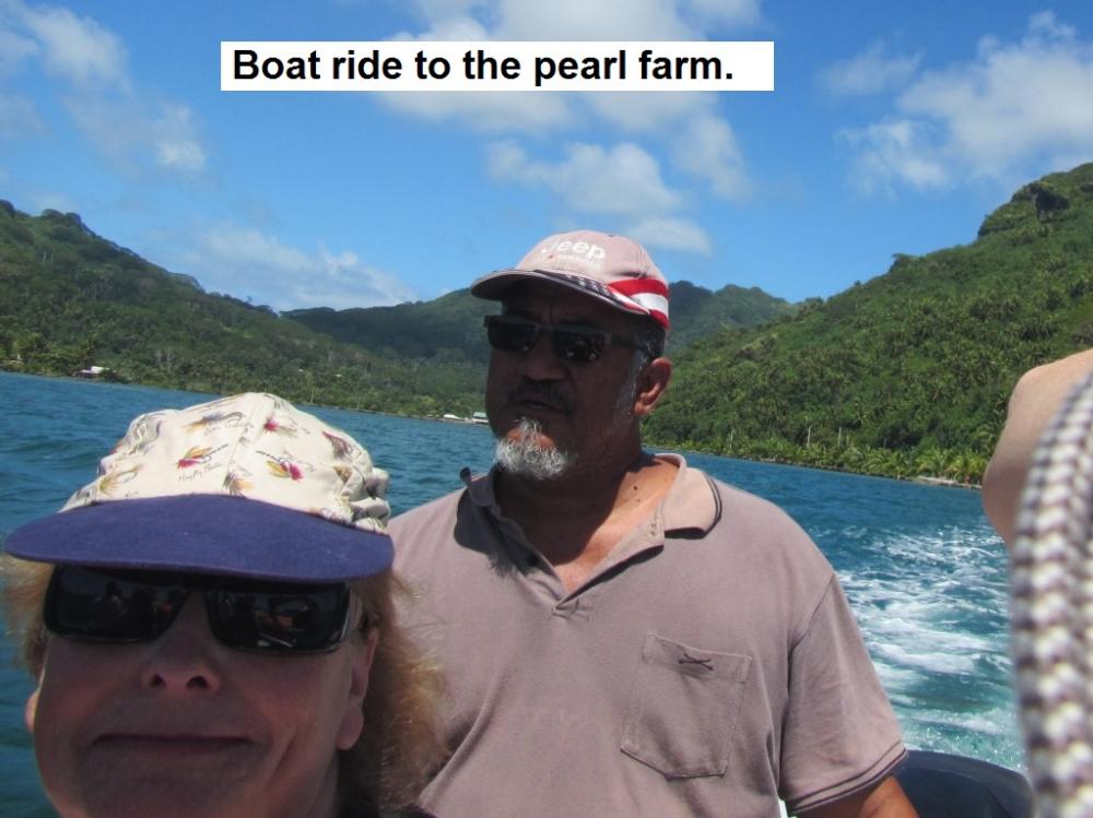 Boat ride to pearl farm